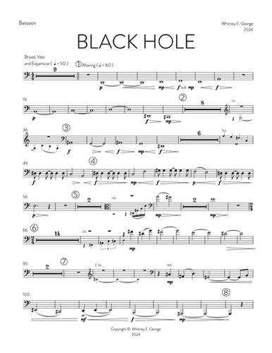 BLACK HOLE for chamber orchestra · plate 7