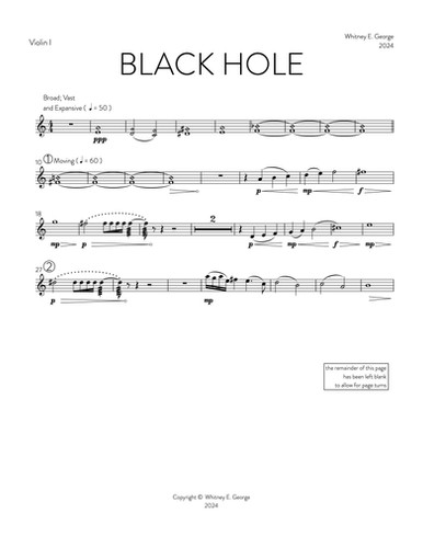 BLACK HOLE for chamber orchestra · plate 13