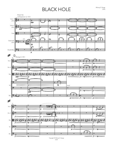 BLACK HOLE for string orchestra · plate 3