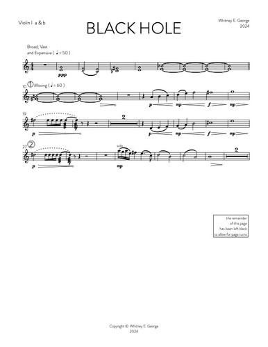 BLACK HOLE for string orchestra · plate 6