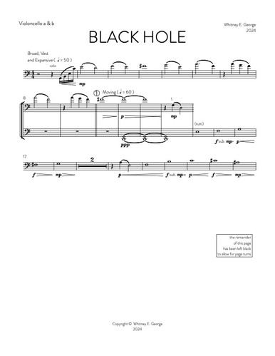 BLACK HOLE for string orchestra · plate 9