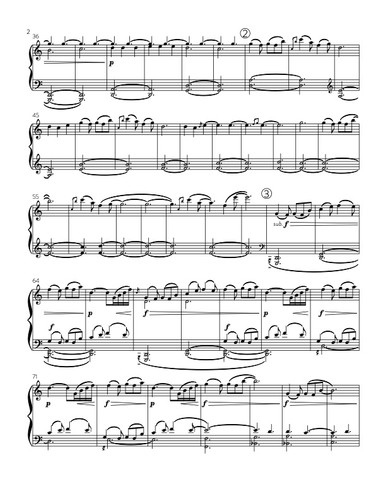 Heath Hen from The Extinction Series (solo piano) · plate 2