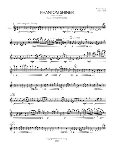 Phantom Shiner from The Extinction Series (solo flute)