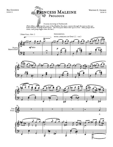 PRINCESS MALEINE [ PIANO-VOCAL SCORE ] · plate 5