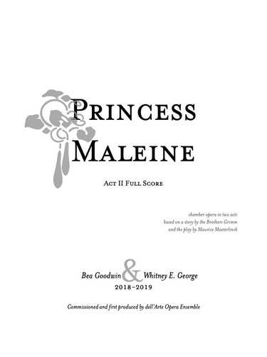PRINCESS MALEINE [ STUDY SCORE ] · plate 7