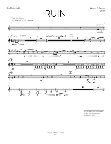 RUIN [ SCORE & PARTS ] · plate 15