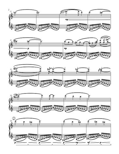 Society Parakeet from The Extinction Series (solo piano) · plate 2
