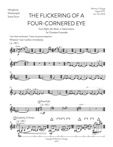 The Flickering of a Four-Cornered Eye · plate 9
