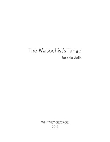 The Masochist's Tango