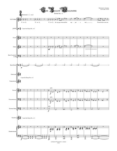 The Yellow Wallpaper - STUDY SCORE · plate 12