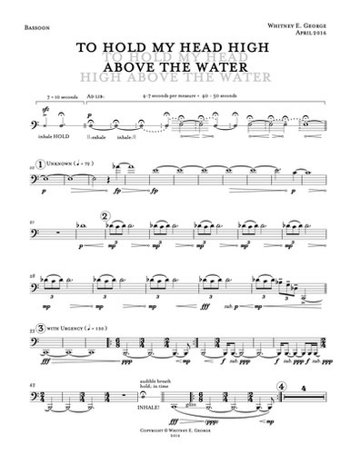 To Hold My Head High Above the Water [Physical Score & Parts] · plate 5