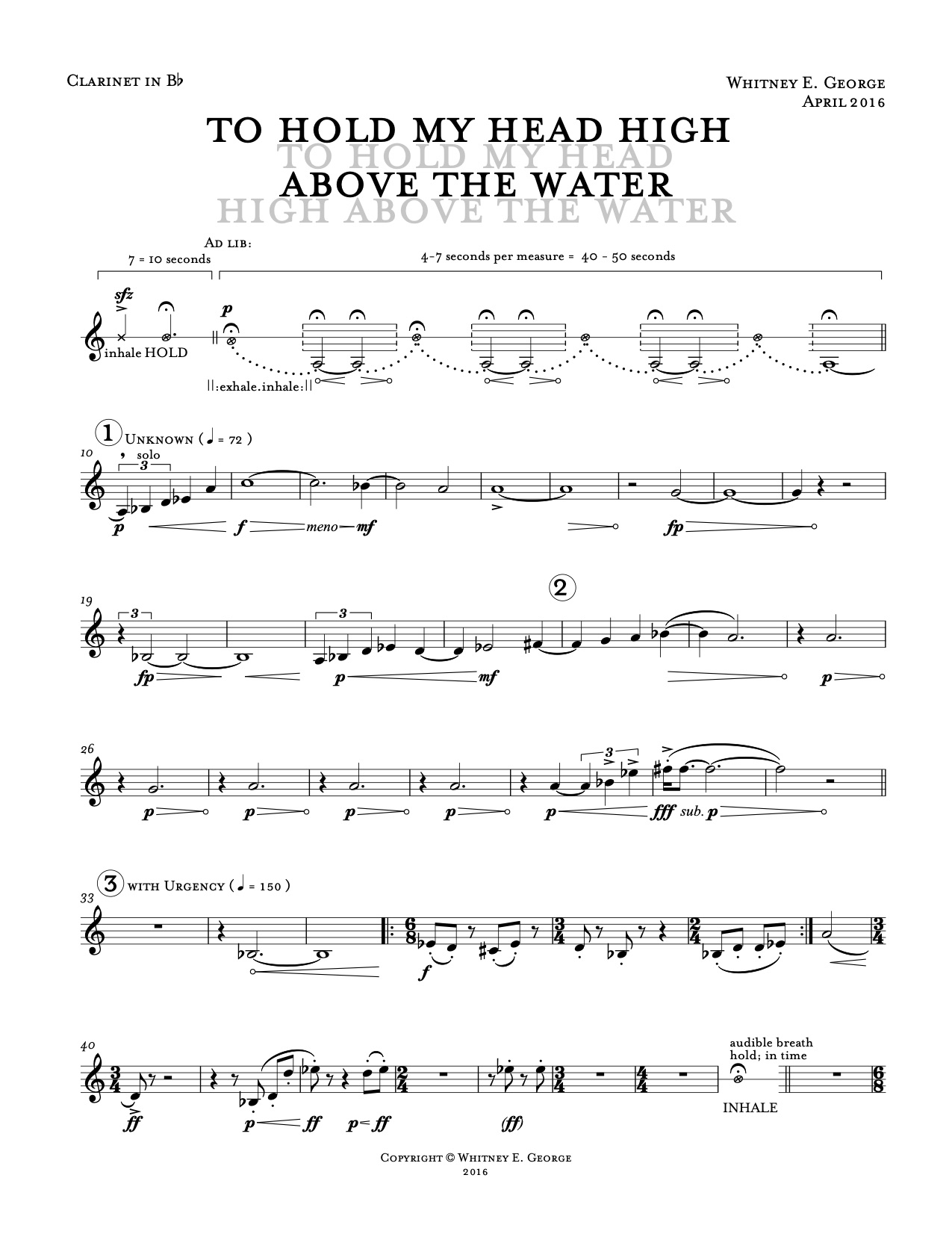 To Hold My Head High Above the Water [Digital Score & Parts] · plate 4