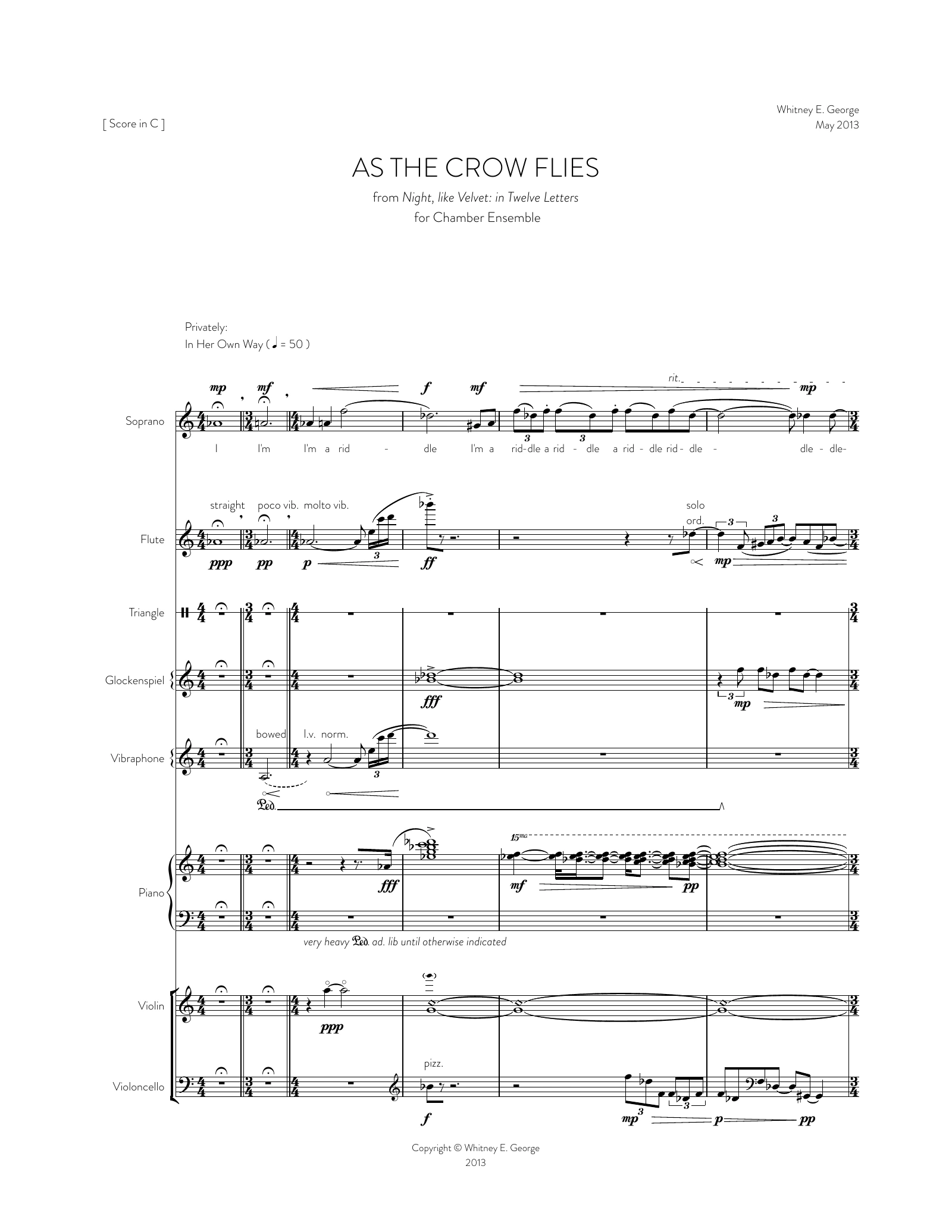 As the Crow Flies