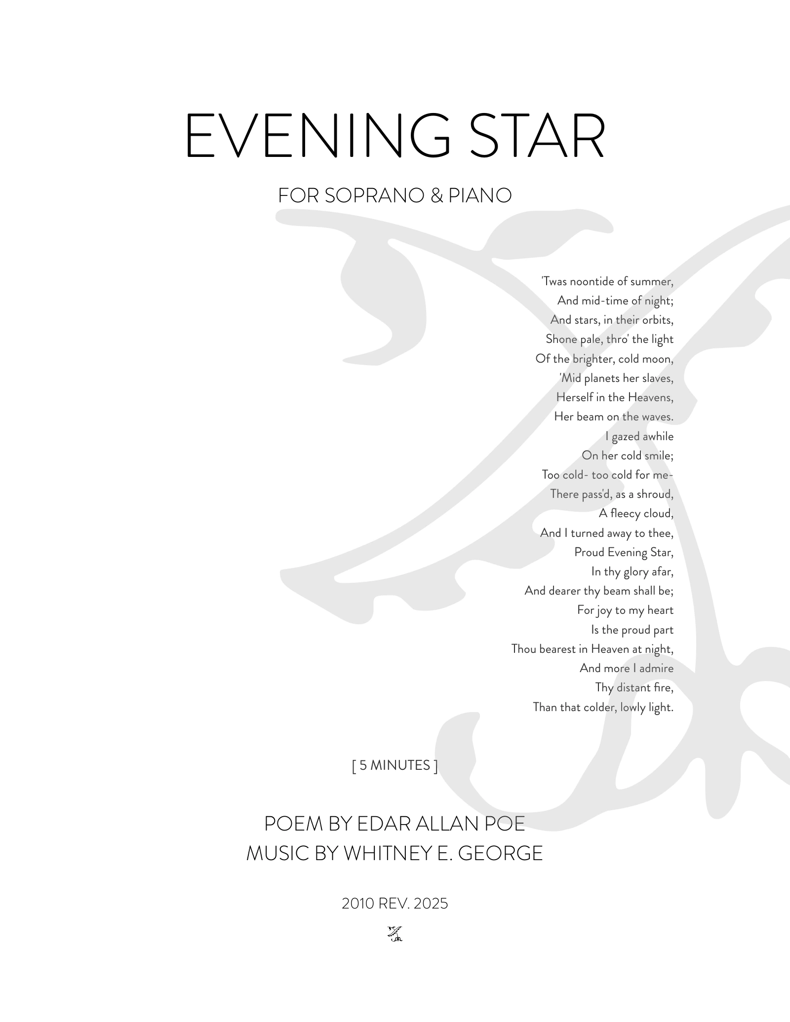 EVENING STAR