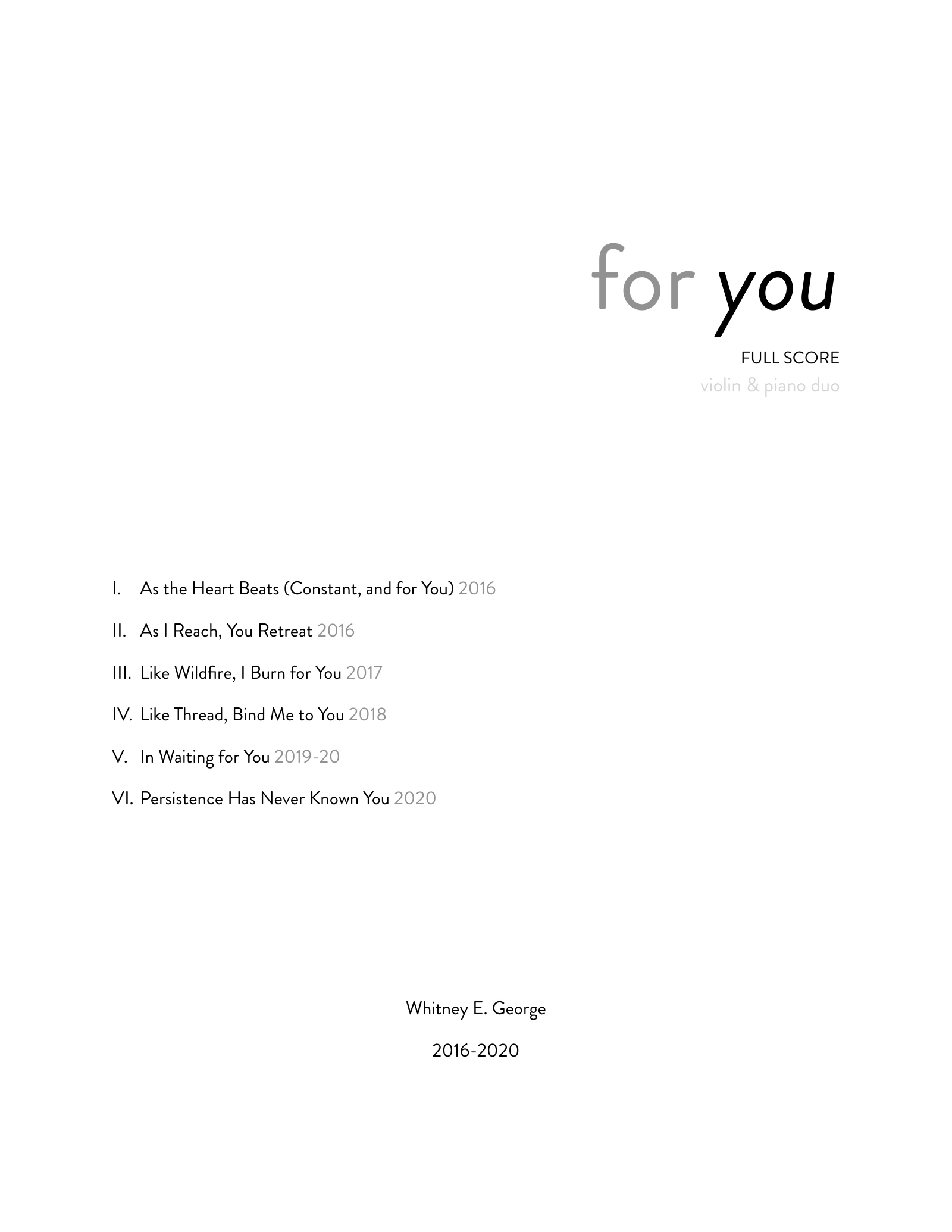 For You