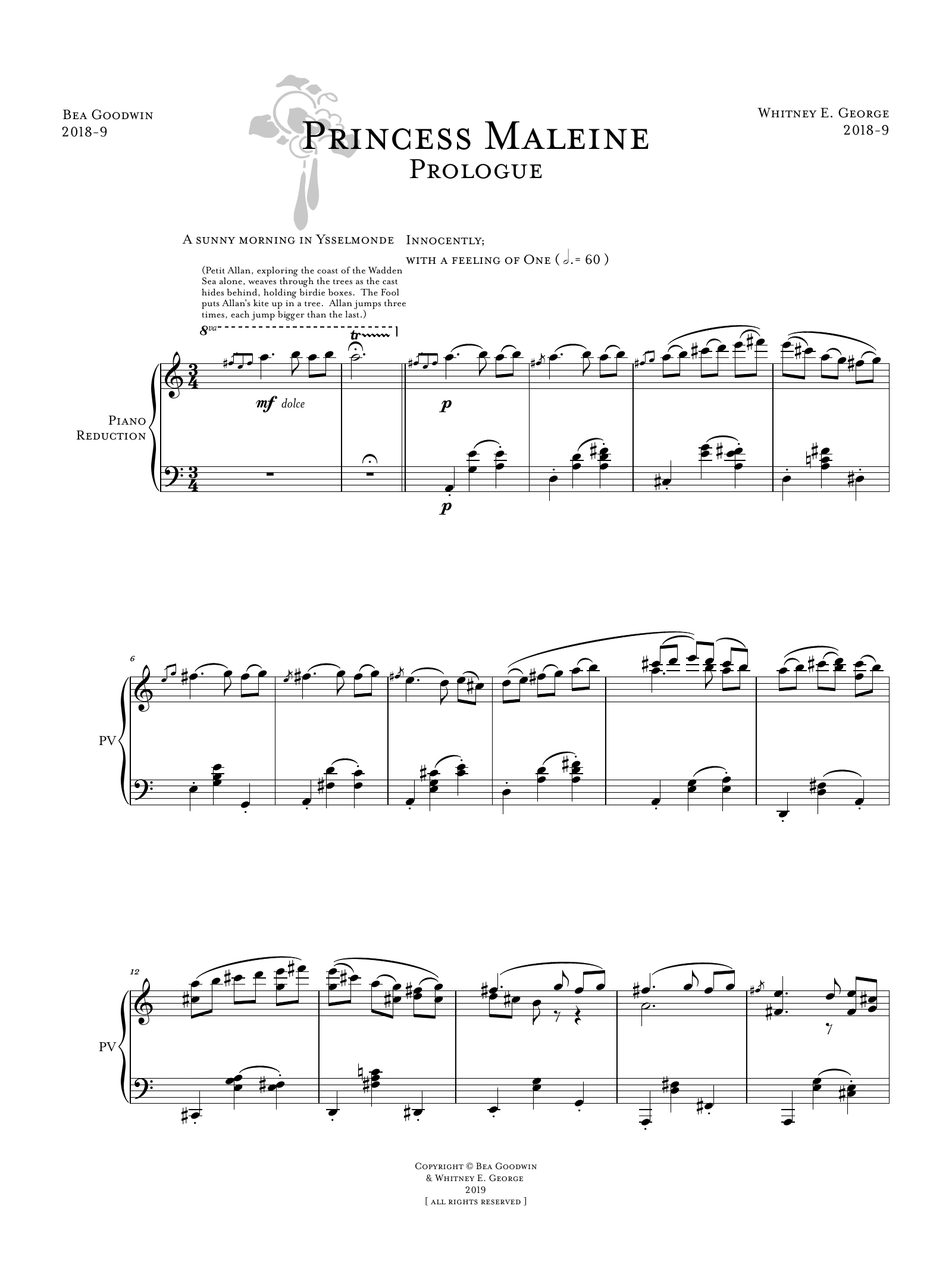 Prologue from PRINCESS MALEINE