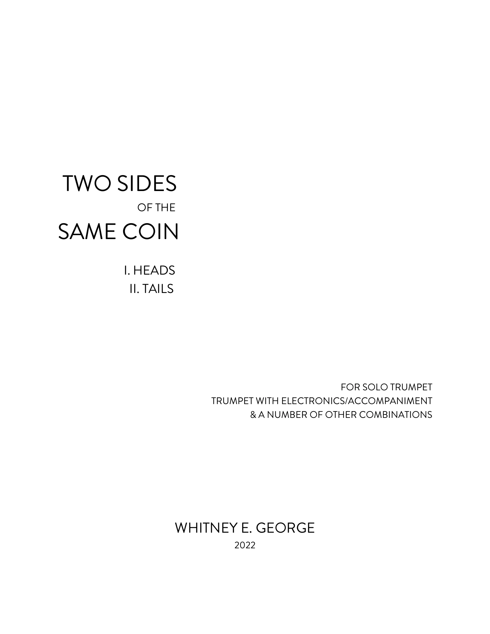 TWO SIDES || OF THE SAME COIN